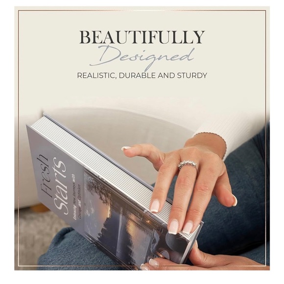 Decorative Book Stack with Inspirational Quotes - Black, Gray, White - Picture 5 of 9